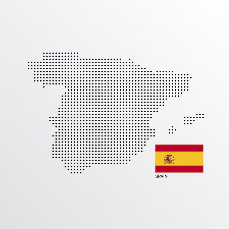 نقشه اسپانیا