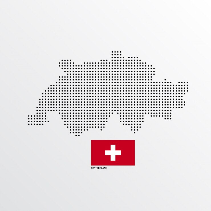 نقشه کشور سوئیس