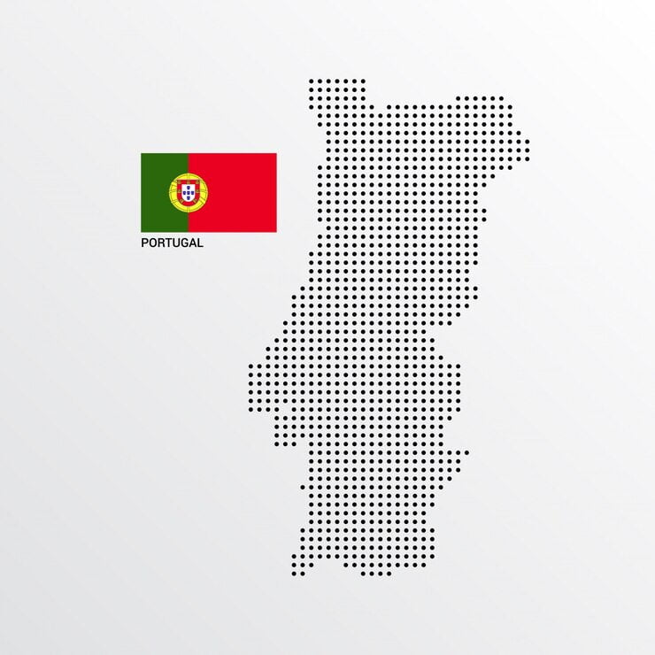 نقشه کشور پرتغال