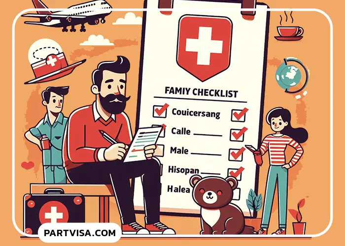 چک لیست ویزای دیدار خانواده سوئیس