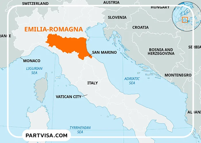 موقعیت-جغرافیایی-امیلیا-رومانیا